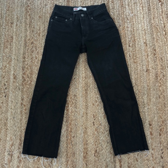 Levi's Denim - Levi’s 505 Black denim. Cropped